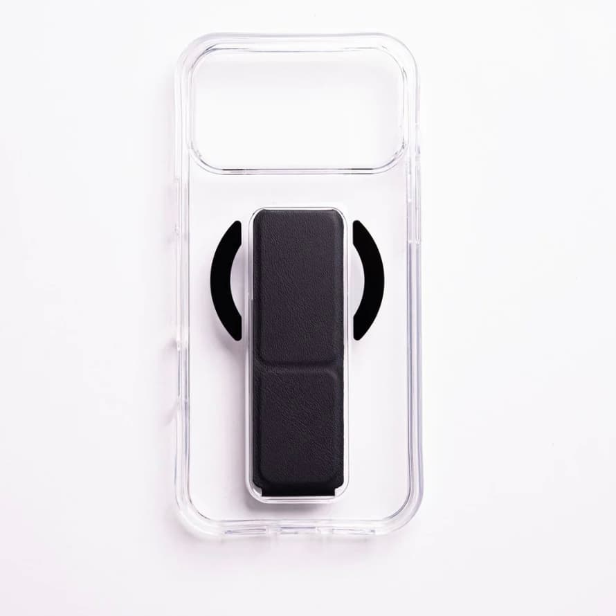 Clear Cover With Black Holder For IPhone 17 Pro Max, Pro
