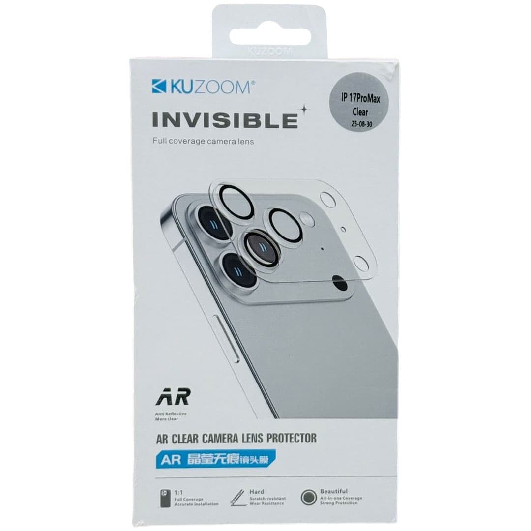Iphone 17 Pro/Pro Max Lens Protector Clear KUZOOM